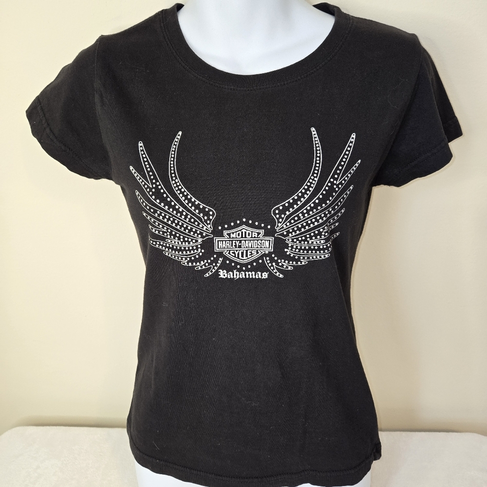 Harley-Davidson Women's Black Winged Tee